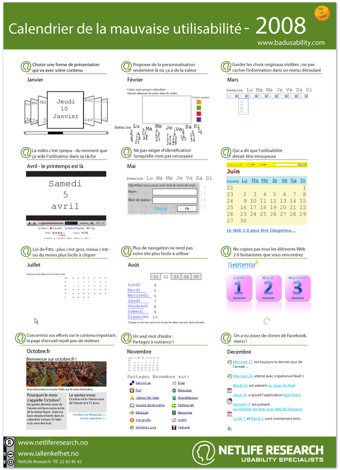 Netlife Research et le calendrier de lâ€™inutilisabilité